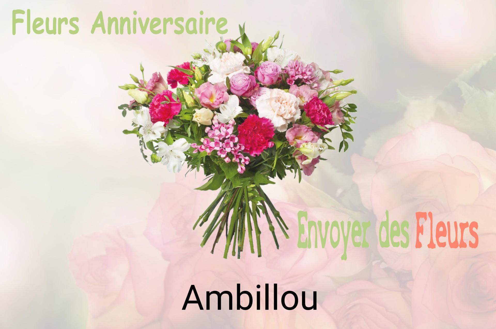 Bouquet de fleurs d’anniversaire livré à Ambillou